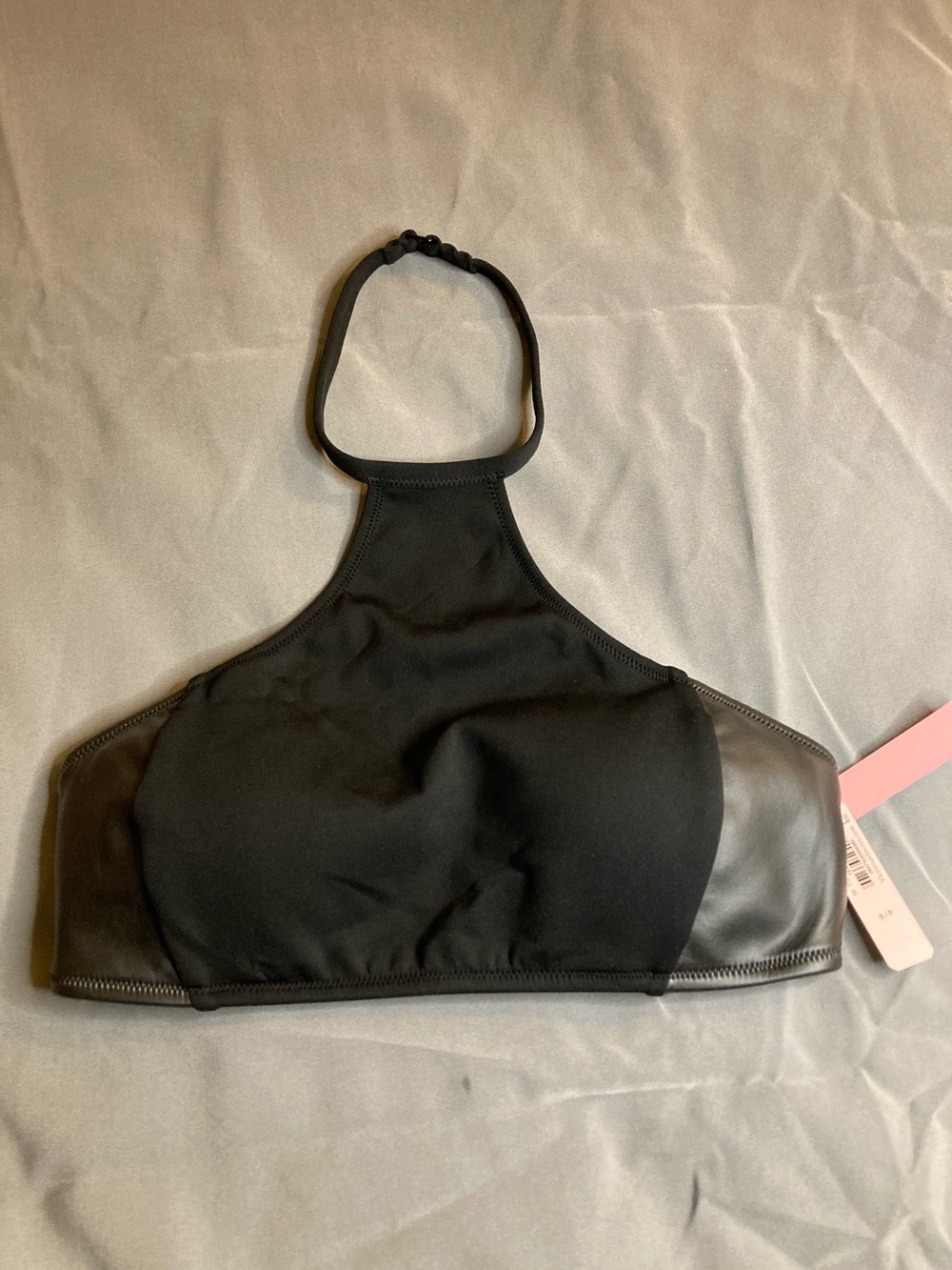 Victoria's Secret Black High-Neck Swim Sports Bra
